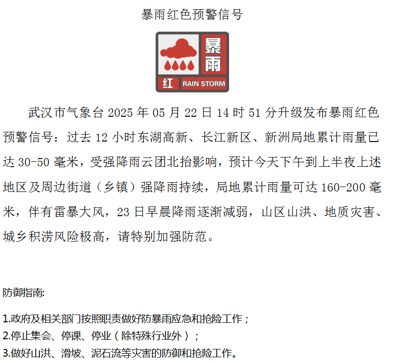 武汉发布暴雨临灾警报！武大校门被淹一米深