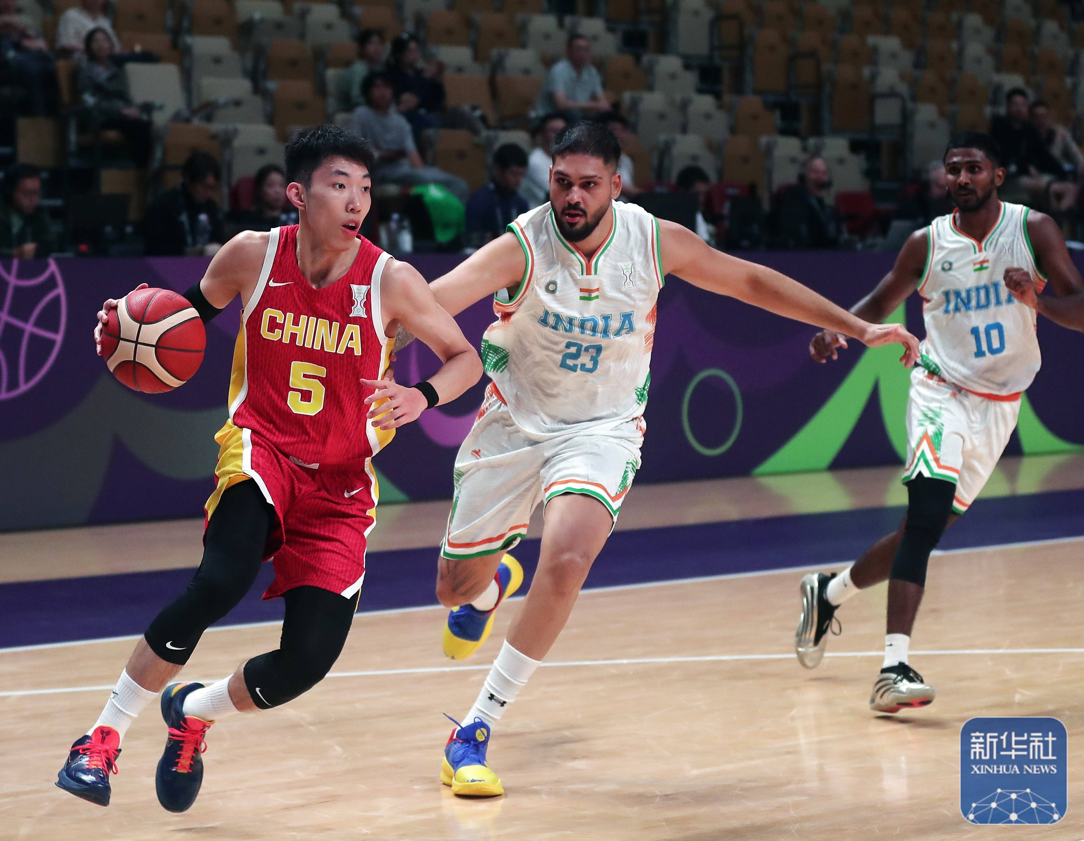 国际篮联亚洲杯：中国队胜印度队